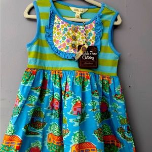 Matilda Jane Pinafore style Casual dress House Print